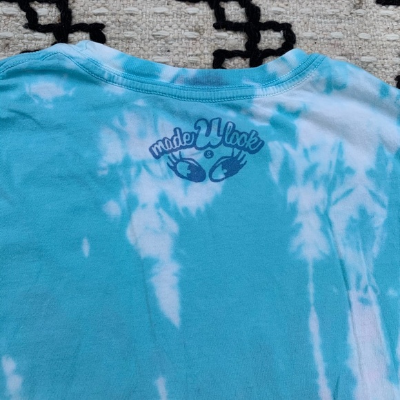 NWT reverse tie dye blue s/s be free butterfly tee - Picture 12 of 16
